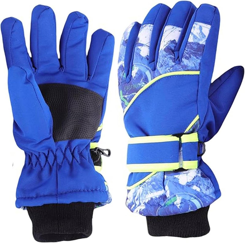 UTOWO Kids Winter Cold Weather Ski Gloves Boy-Girl Warm Windproof Snow Gloves for Snowboarding Sledding Cycling Toddler 3-6T - Image 1